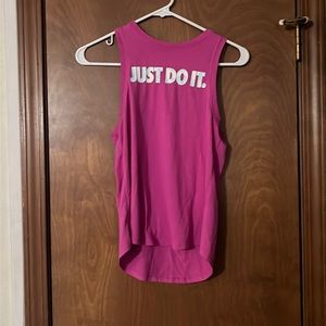 pink nike tank top